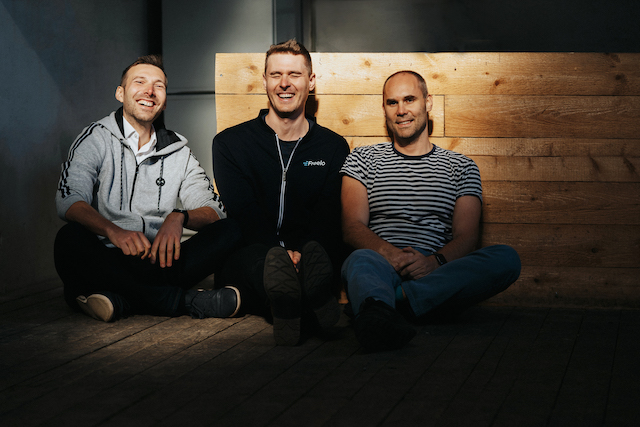 Co-founders of Freelo.cz Karel Dytrych, Jan Kulda, Karel Borkovec