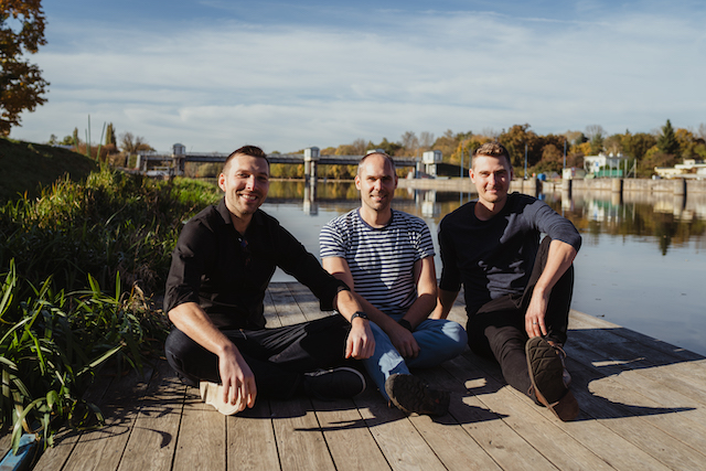 Co-founders of Freelo.cz Karel Dytrych, Jan Kulda, Karel Borkovec