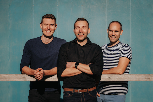 Co-founders of Freelo.cz Karel Dytrych, Jan Kulda, Karel Borkovec