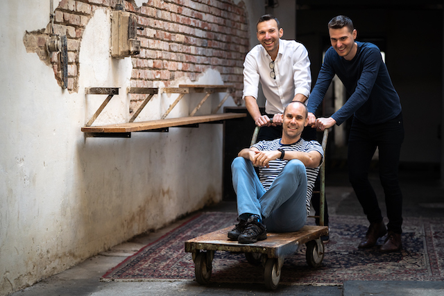 Co-founders of Freelo.cz Karel Dytrych, Jan Kulda, Karel Borkovec