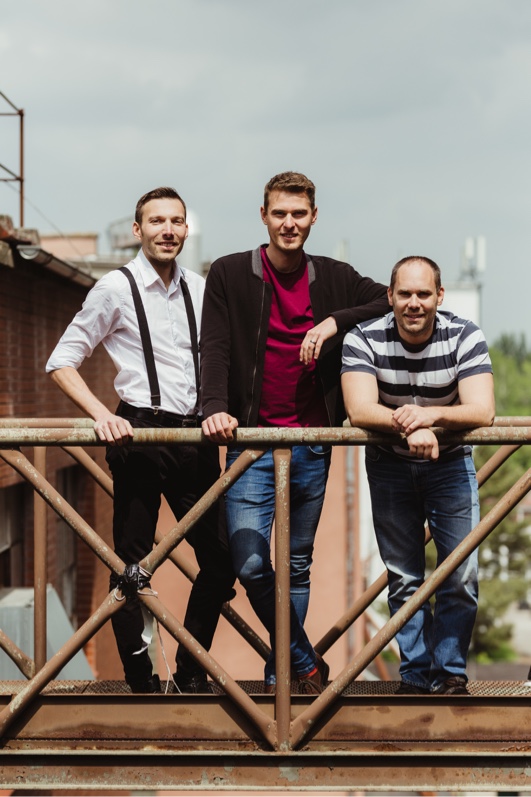 Co-founders of Freelo.cz Karel Dytrych, Jan Kulda, Karel Borkovec