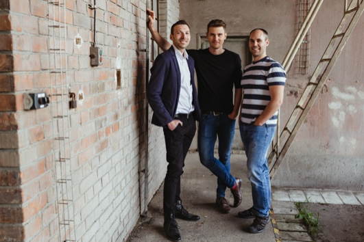 Co-founders of Freelo.cz Karel Dytrych, Jan Kulda, Karel Borkovec