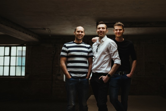 Co-founders of Freelo.cz Karel Dytrych, Jan Kulda, Karel Borkovec