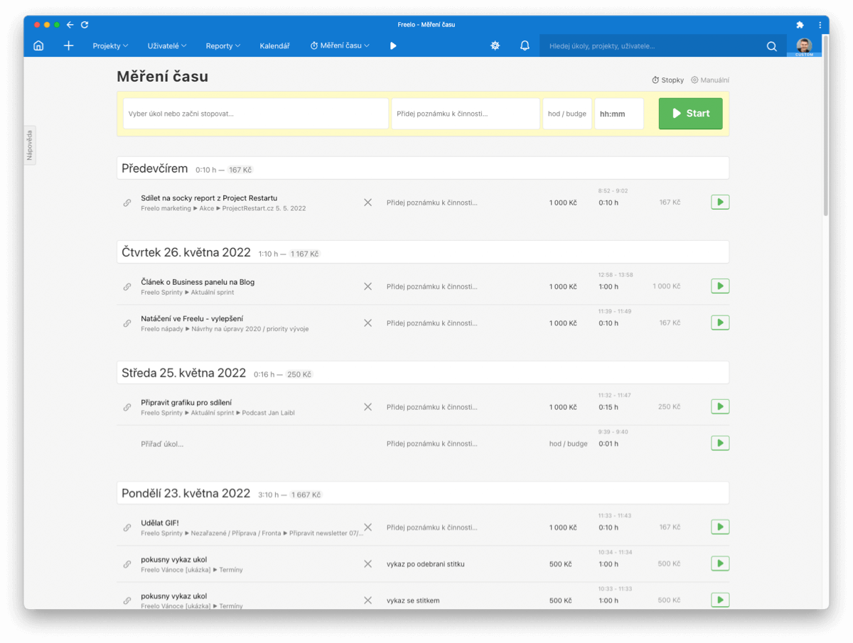 Timetracking