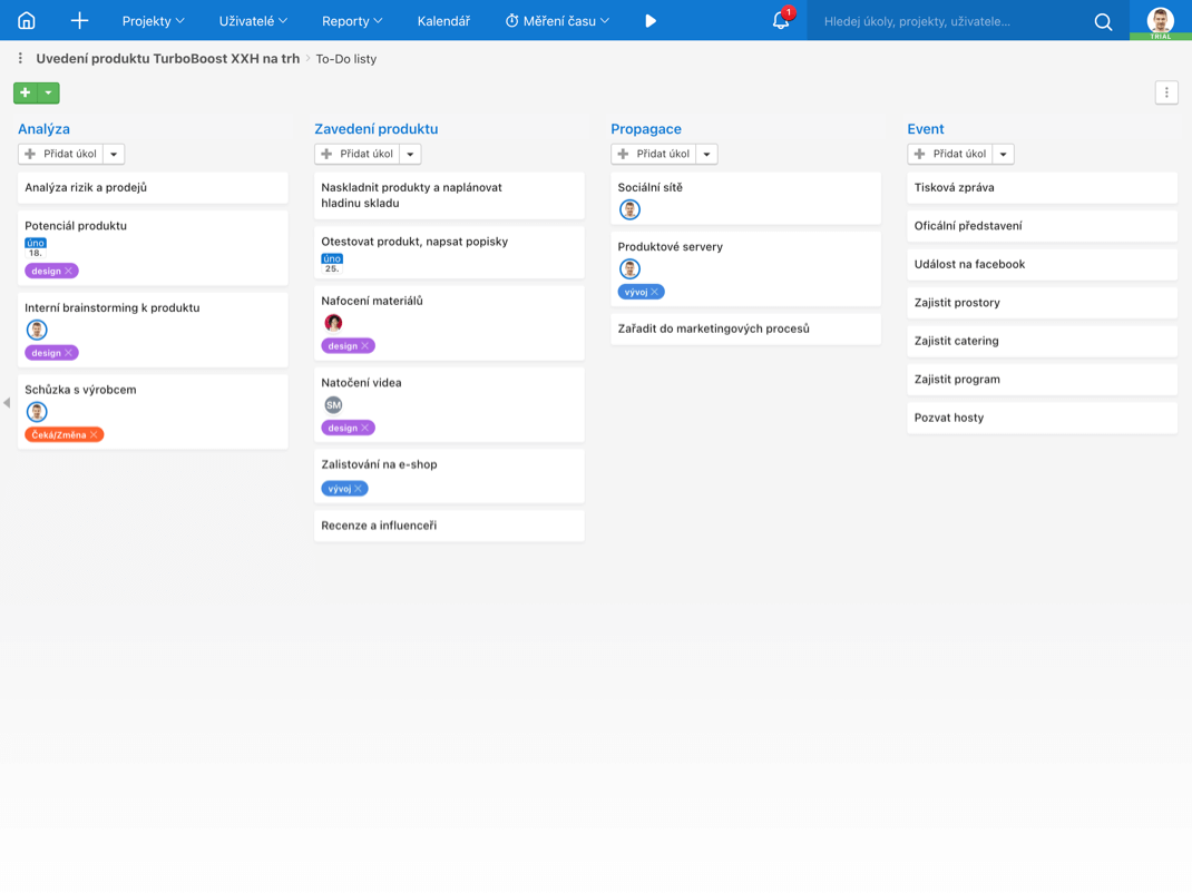 Projekt: Uvedenie na trh